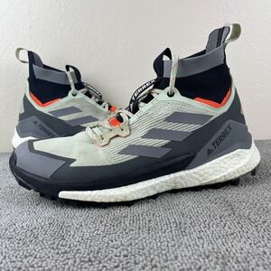 Adidas Terrex Free Hiker 2 Linen Green Gray Trail Hiking Shoes Men's Size 11